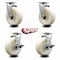 Service Caster 6 Inch Nylon Swivel Caster Set with Roller Bearings 2 Brakes SCC SCC-20S620-NYR-2-TLB-2 - alternate 7